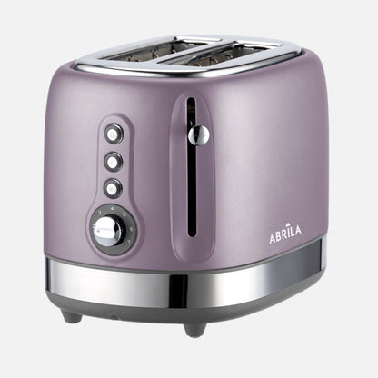 Tostador de Pan Urbion 815 W 2 Ranuras Violeta/Gris Fabrilamp - Vista frontal principal en fondo blanco | LuzGurú