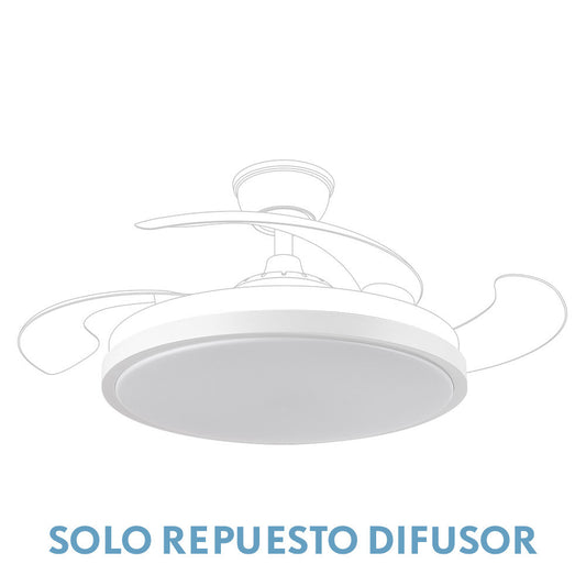 Difusor de Repuesto Tracia 48 cm para Ventilador de Techo Fabrilamp - vista principal | Fabrilamp / Abrila · Ref. 99.DIF-TRACIA