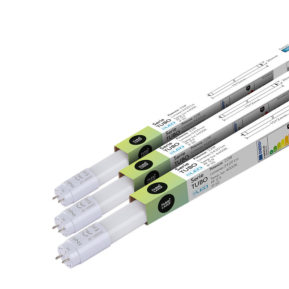 Tubo LED T8 150cm Fabriplus Fabrilamp / Abrila 148089153 para iluminación eficiente