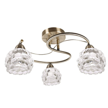Lámpara Clásica Tulipa glass 45 cm / Cuero – vista principal · Ref. 100153014
