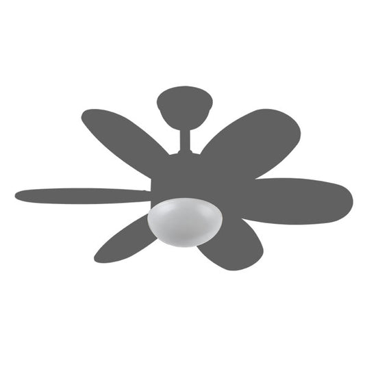 Tulipa para Ventilador de Techo Alves y Sofía 9 cm Blanco Fabrilamp - Vista frontal principal en fondo blanco | LuzGurú