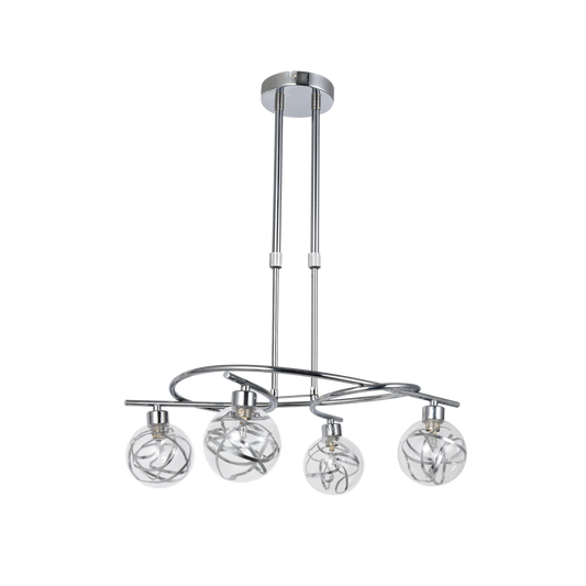 Lámpara de Techo Varanasi 4 Luces G9 Cristal Fabrilamp - vista principal | Fabrilamp / Abrila · Ref. 154454020