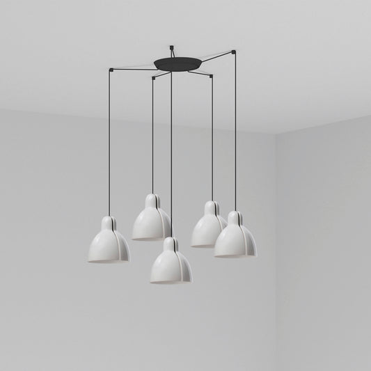 Colgante Moderno 6437 Blanco – vista principal · Ref. 64255-111-5L