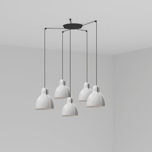 Colgante Moderno 6437 Blanco – vista principal · Ref. 64255-124-5L
