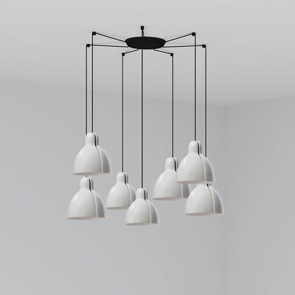Colgante Moderno 6437 Blanco – vista principal · Ref. 64255-124-7L