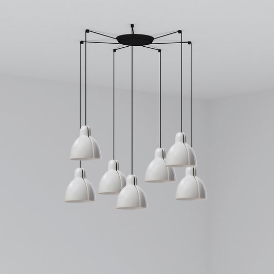 Colgante Moderno 6437 Blanco – vista principal · Ref. 64255-111-7L