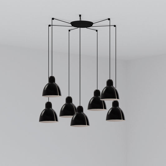 Colgante Moderno 6437 Negro – vista principal · Ref. 64255-112-7L