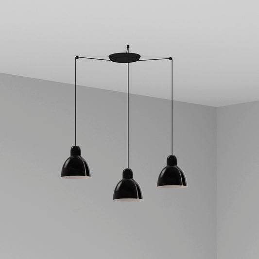 Colgante Moderno 6437 Negro – vista principal · Ref. 64255-112-3L