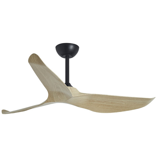 Ventilador de techo Garden Negro-Madera Clara 132cm AJP / Alemar para exterior