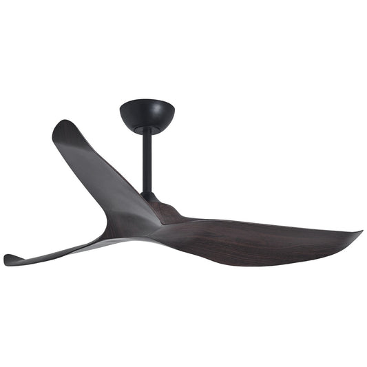 Ventilador de Techo GARDEN Negro-Madera Oscura 132cm AJP / Alemar con 3 palas y motor DC