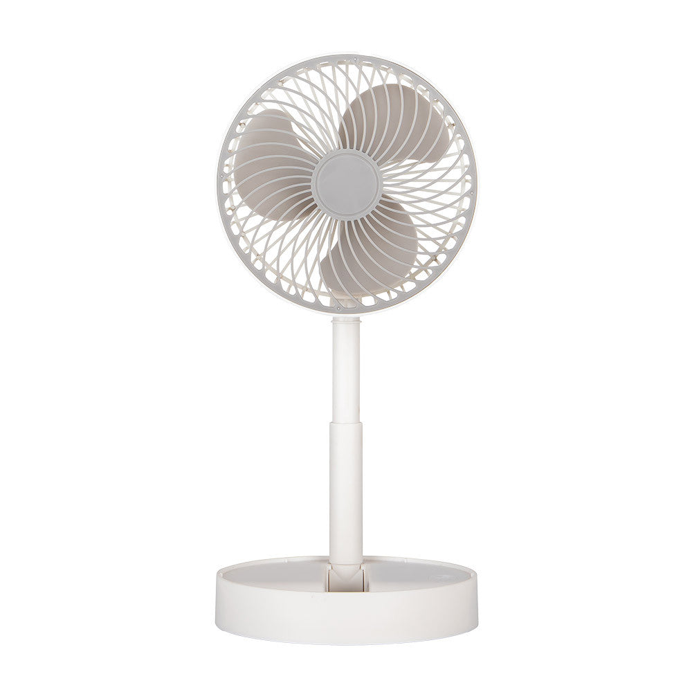 Ventilador recargable con motor DC silencioso y 3 velocidades