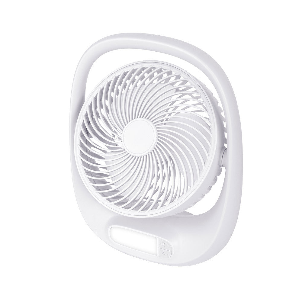 Ventilador recargable con motor DC silencioso y 3 velocidades