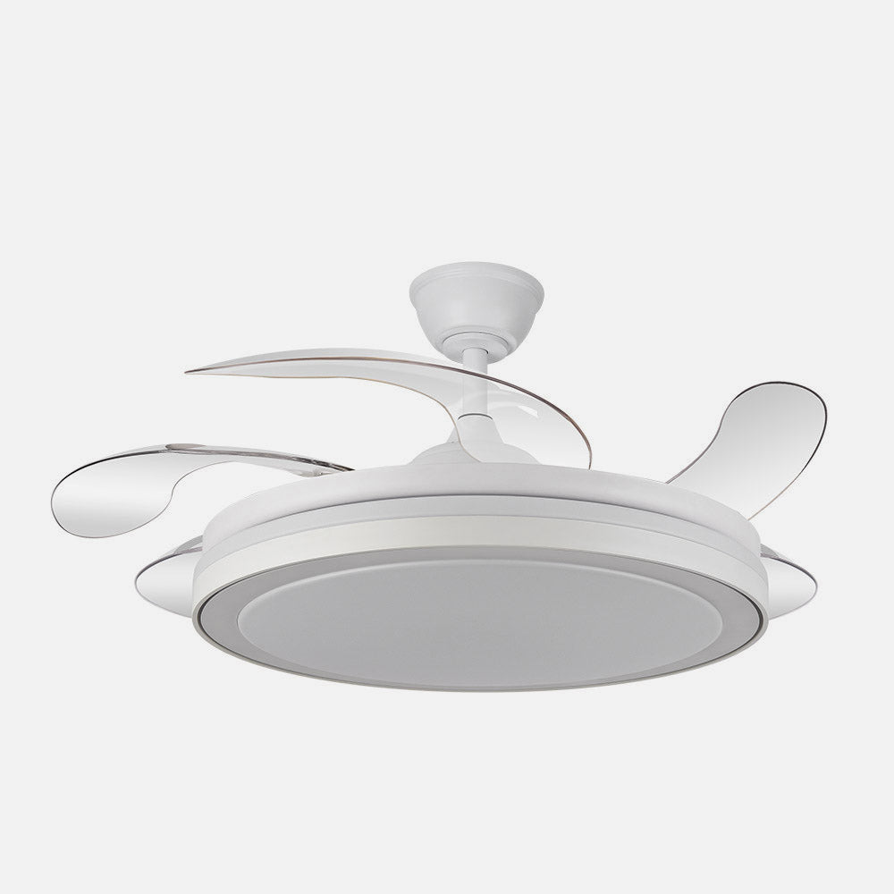 Esparta Maxi Ventilador de Techo LED DC Blanco con Mando Fabrilamp / Abrila
