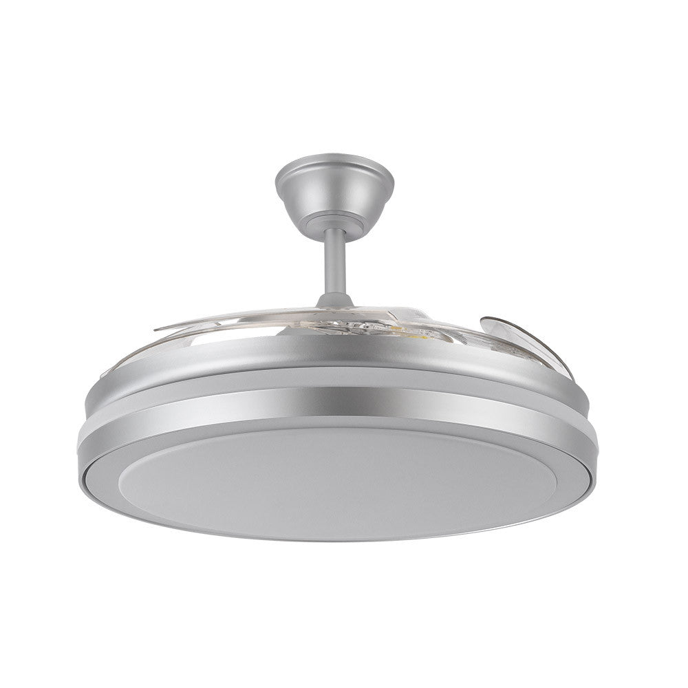Ventilador Esparta Maxi fabricado en Metal color Plata con aspas ABS