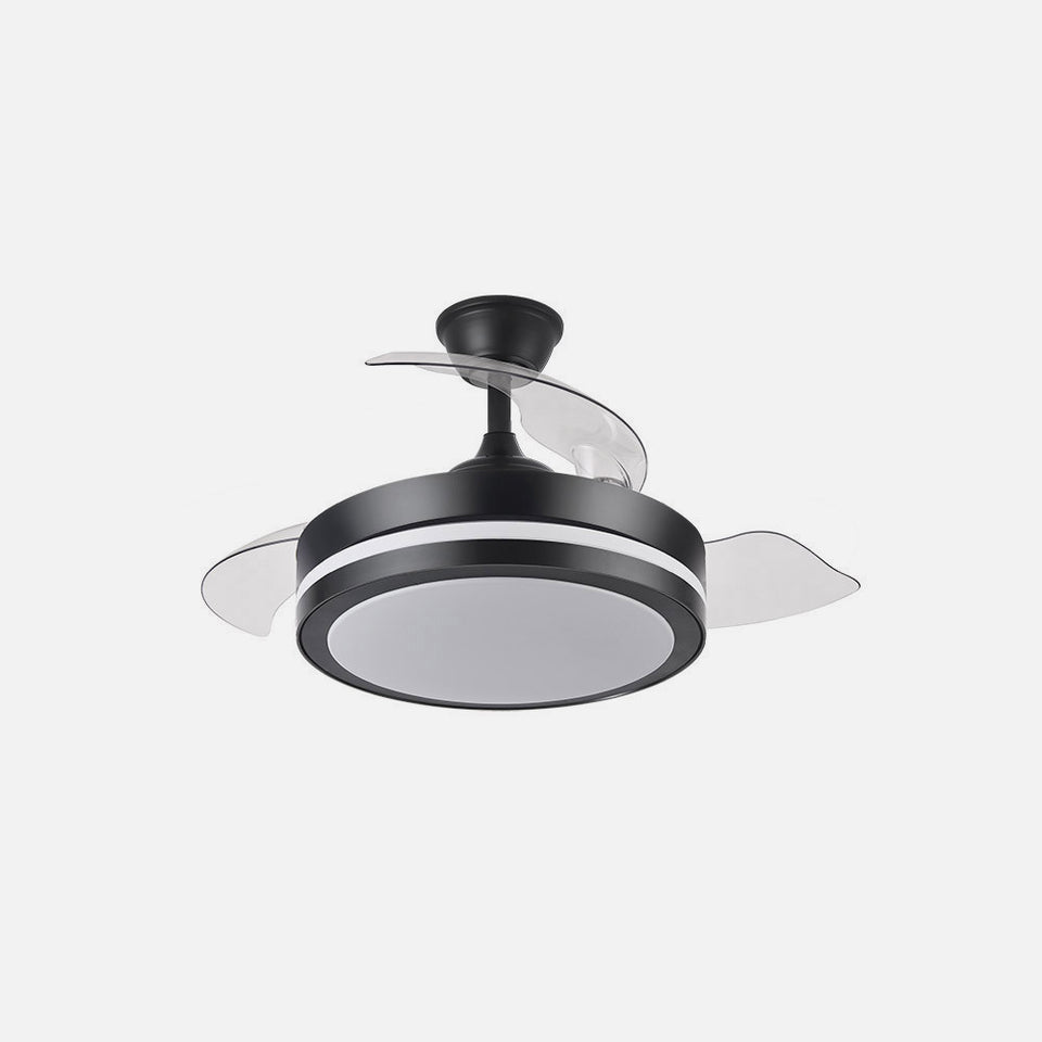 Esparta Ventilador de Techo con Aspas Retráctiles LED Negro Fabrilamp / Abrila en TikTok
