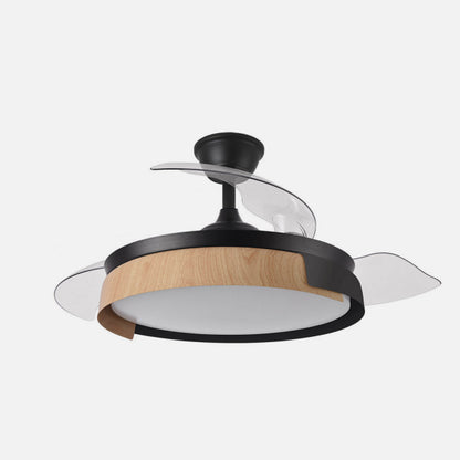 Ventilador de Techo Provenza 107 cm con Luz LED y Aspas Retráctiles Negro/Haya Fabrilamp - imagen 3 | Fabrilamp / Abrila