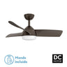 Ventilador de Techo LED Haur Marrón Fabrilamp / Abrila 173391302
