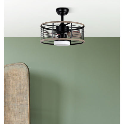 Ventilador Pella con iluminación LED 3 temperaturas ideal para salón y dormitorio
