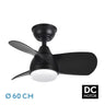Ventilador Techo PIRDO DC 24W con Luz LED 3 Temperaturas - Fabrilamp / Abrila
