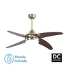 Ventilador de techo Klod Fabrilamp / Abrila cuero y cerezo 173692436