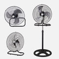 Ventilador 3 en 1 RECIO Negro y Plata de Fabrilamp / Abrila - SKU 183771009