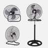 Ventilador 3 en 1 RECIO Negro y Plata de Fabrilamp / Abrila - SKU 183771009