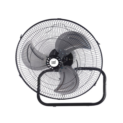 Ventilador industrial con motor AC de 70W y 3 aspas de aluminio, genera 3762 m³/h de flujo de aire
