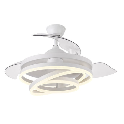 Ventilador techo con motor DC silencioso de 45 dB y 6 velocidades, ideal para salones y comedores