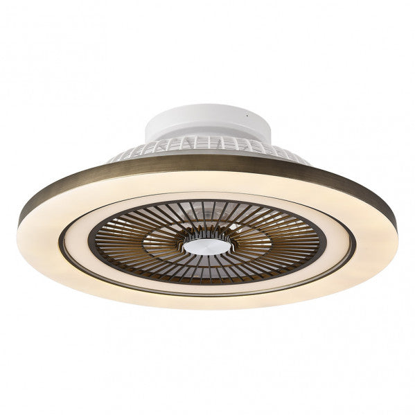 Ventilador de Techo con Luz LED Mato 72 W Cuero Fabrilamp - imagen 2 | Fabrilamp / Abrila