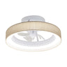 Ventilador plafonero ARCO Blanco-Saco 5 palas LED 40W AJP / Alemar en techo moderno