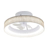 Ventilador de Techo Arco Lino Tostado 50cm AJP / Alemar con luz LED integrada