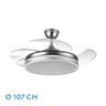Ventilador de techo LED Bayomo Fabrilamp / Abrila 142591403 con aspas retráctiles