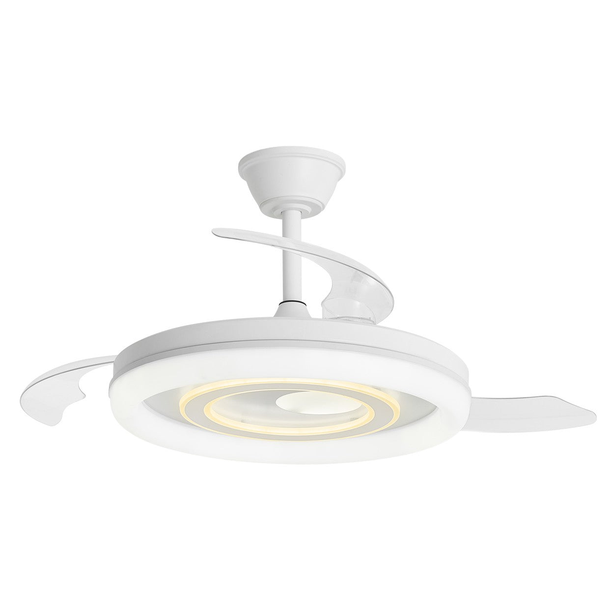 Ventilador de Techo Retráctil BRIBÓN Blanco AJP / Alemar con palas cerradas