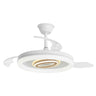 Ventilador de techo BRIBÓN blanco-madera con palas retráctiles AJP / Alemar