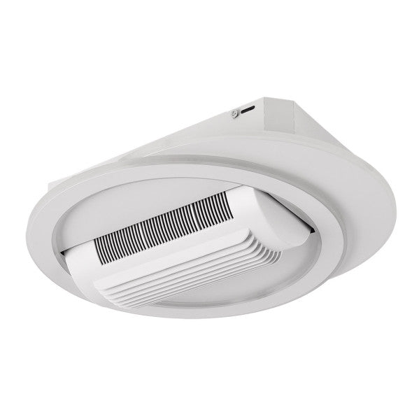 Ventilador Camaleón 59W Blanco, vista frontal, Fabrilamp, luzguru.com