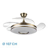 Ventilador de techo LED Dani Fabrilamp / Abrila con aspas retráctiles, SKU 165391414