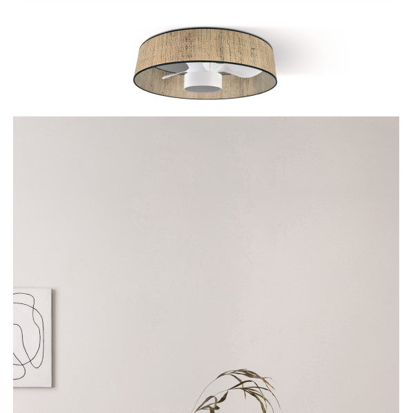 Ventilador de Techo con Luz Natasha 70 cm Cañizo y Blanco Fabrilamp - imagen 4 | Fabrilamp / Abrila