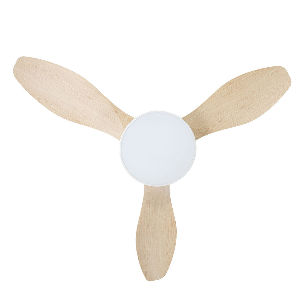 Ventilador de techo con motor DC silencioso y luz LED RGB integrada