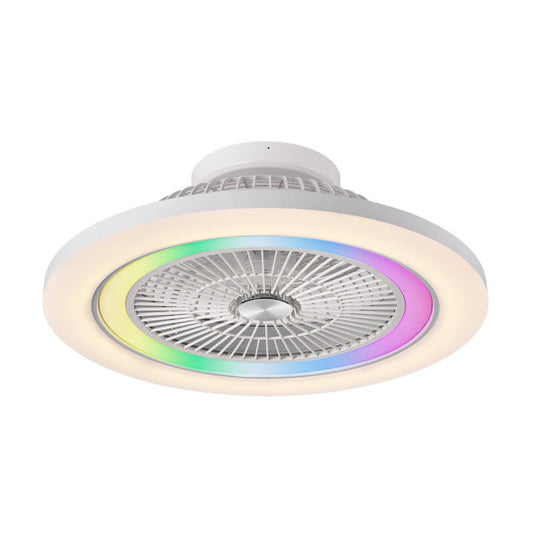 Ventilador de Techo con Luz Antártida 58 cm Blanco RGB Fabrilamp - vista principal | Fabrilamp / Abrila