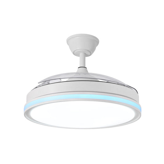 Ventilador de Techo Cacique 107 cm Aspas Retráctiles LED RGB Blanco Fabrilamp - imagen 2 | Fabrilamp / Abrila