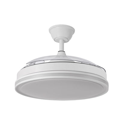 Elegante ventilador con luz RGB ideal para interior