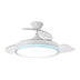 Ventilador de Techo Cacique 107 cm Aspas Retráctiles LED RGB Blanco Fabrilamp - vista principal | Fabrilamp / Abrila