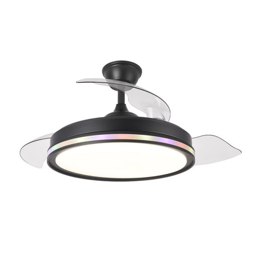 Ventilador de Techo Cacique 107 cm Aspas Retráctiles Negro Fabrilamp - vista principal | Fabrilamp / Abrila