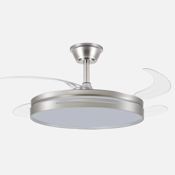 Ventilador de Techo Micenas 106 cm Aspas Retráctiles Níquel Fabrilamp - vista principal | Fabrilamp / Abrila