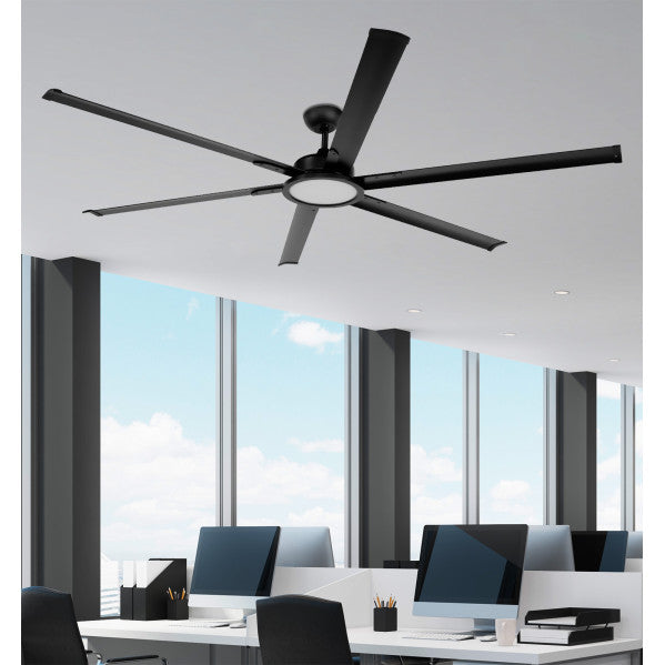 Ventilador de Techo con Luz LED Almanzor 214 cm Negro Fabrilamp - vista principal | Fabrilamp / Abrila