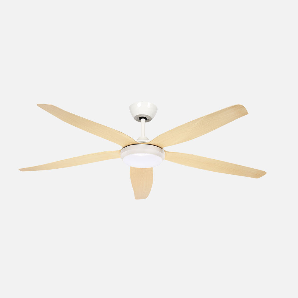 Ventilador de techo Altea Fabrilamp / Abrila con luz LED y motor DC, ref. 262491568
