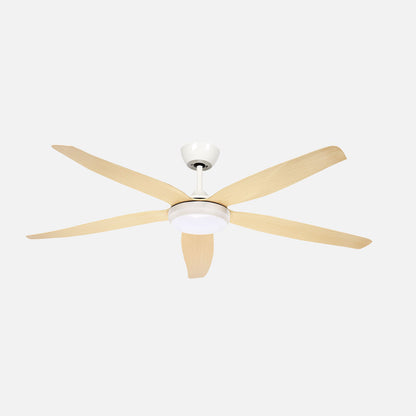 Ventilador de techo Altea Fabrilamp / Abrila con luz LED y motor DC, ref. 262491568