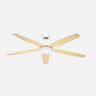 Ventilador de techo Altea Fabrilamp / Abrila con luz LED y motor DC, ref. 262491568