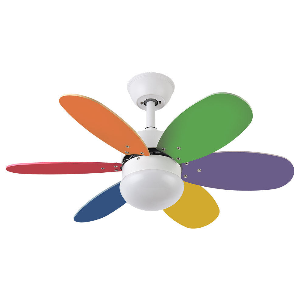 Ventilador Alves fabricado en Metal color Blanco con aspas reversibles