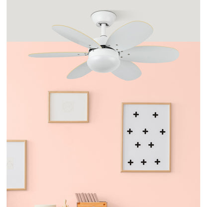 Ventilador moderno con aspas reversibles ideal para salón